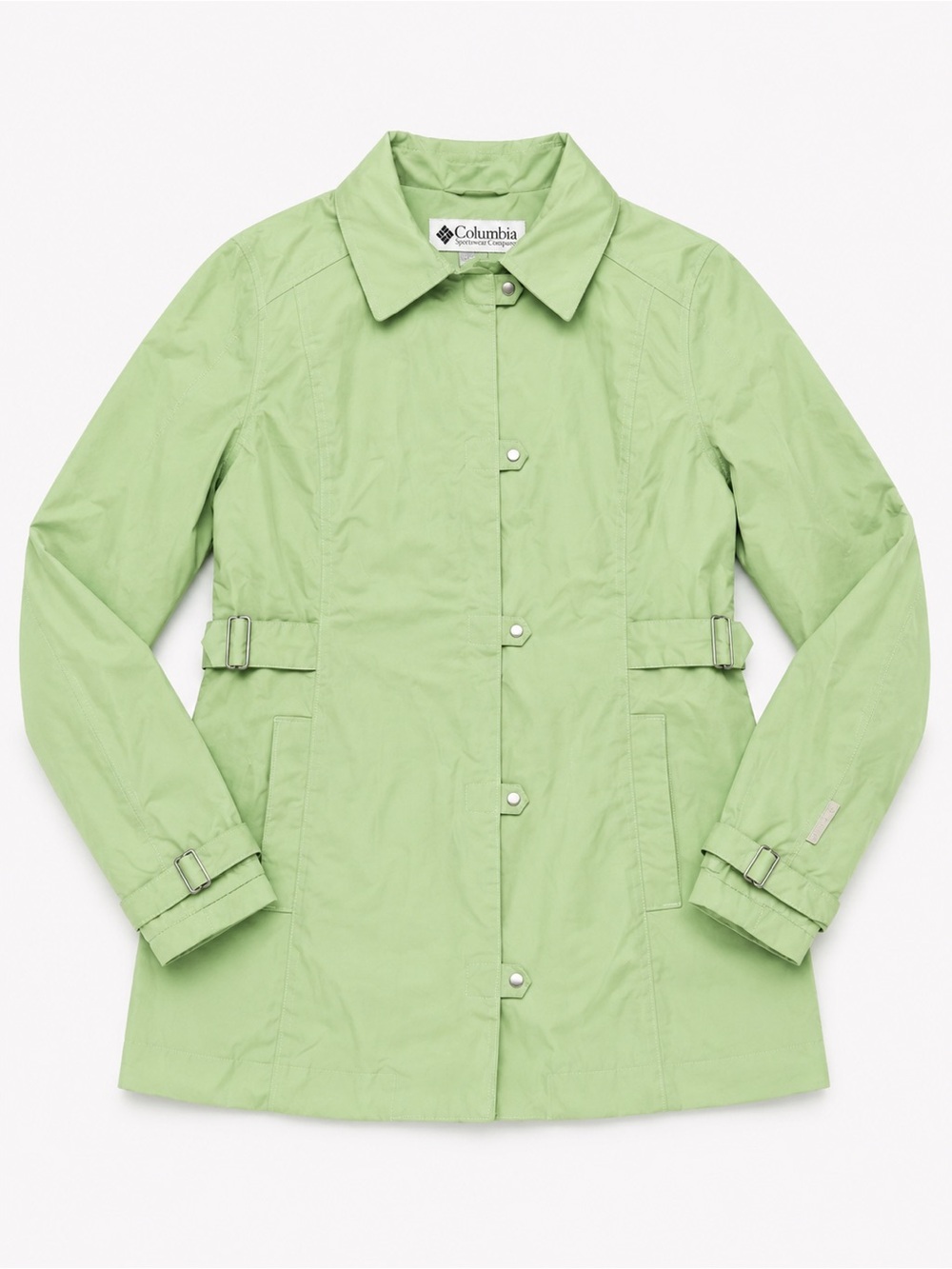 Columbia Light Green Women's Trench Coat